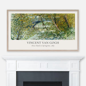 Vincent Van Gogh - River Bank in Springtime Poster - 4K Samsung Frame TV Art - Digital Download