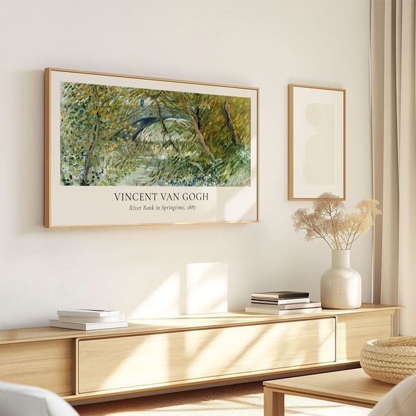 Vincent Van Gogh - River Bank in Springtime Poster - 4K Samsung Frame TV Art - Digital Download