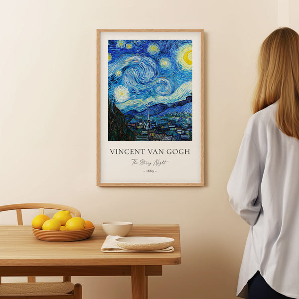 Vincent Van Gogh - The Starry Night - Printable Wall Art - Digital Download