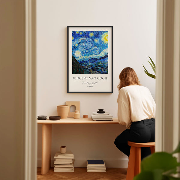 Vincent Van Gogh - The Starry Night - Printable Wall Art - Digital Download