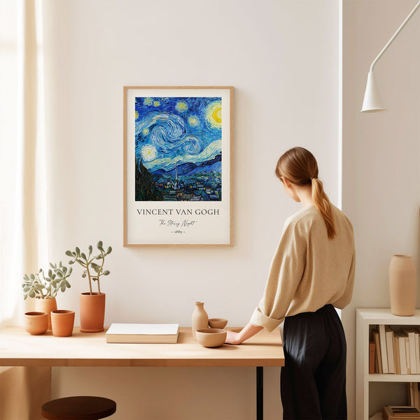 Vincent Van Gogh - The Starry Night - Printable Wall Art - Digital Download