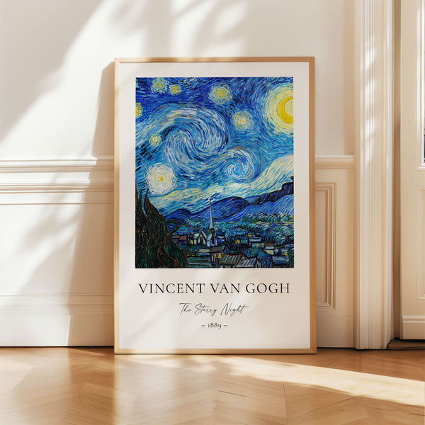 Vincent Van Gogh - The Starry Night - Printable Wall Art - Digital Download