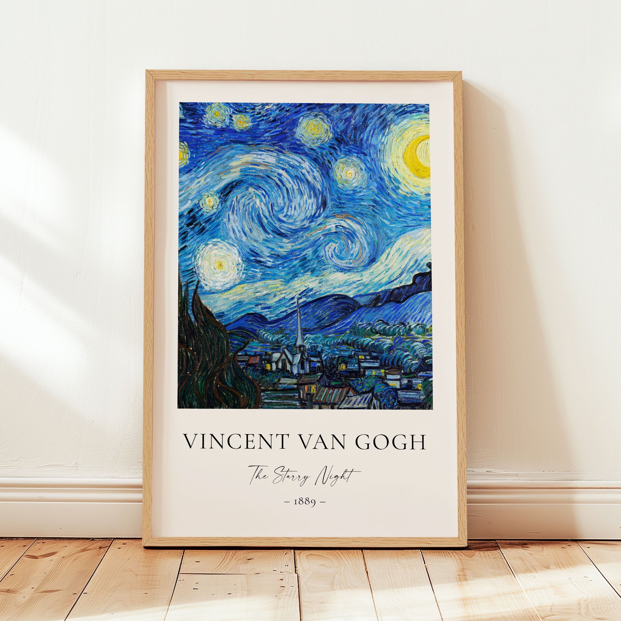 Vincent Van Gogh - The Starry Night - Printable Wall Art - Digital Download