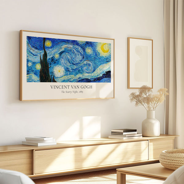 Vincent Van Gogh - The Starry Night Poster - 4K Samsung Frame TV Art - Digital Download