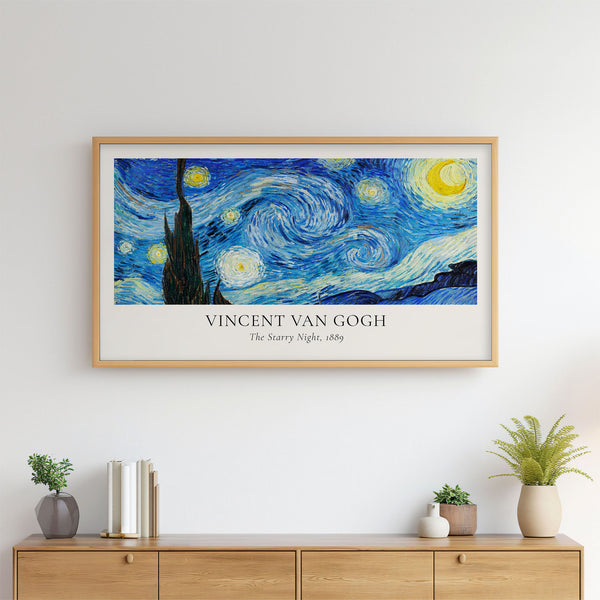 Vincent Van Gogh - The Starry Night Poster - 4K Samsung Frame TV Art - Digital Download