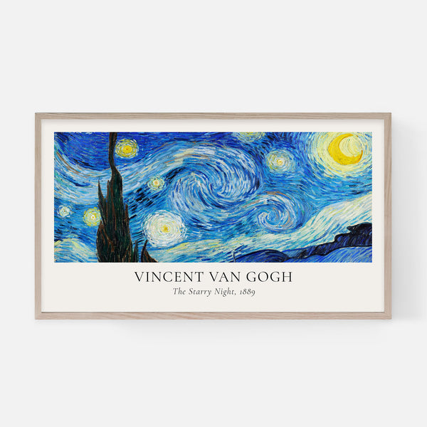 Vincent Van Gogh - The Starry Night Poster - 4K Samsung Frame TV Art - Digital Download