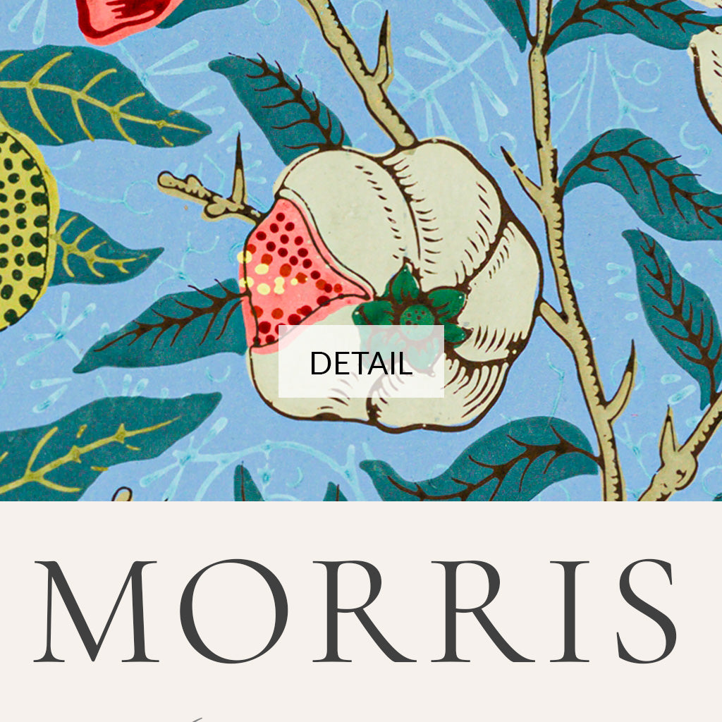 William Morris - Four Fruits Blue Classic Textile Pattern