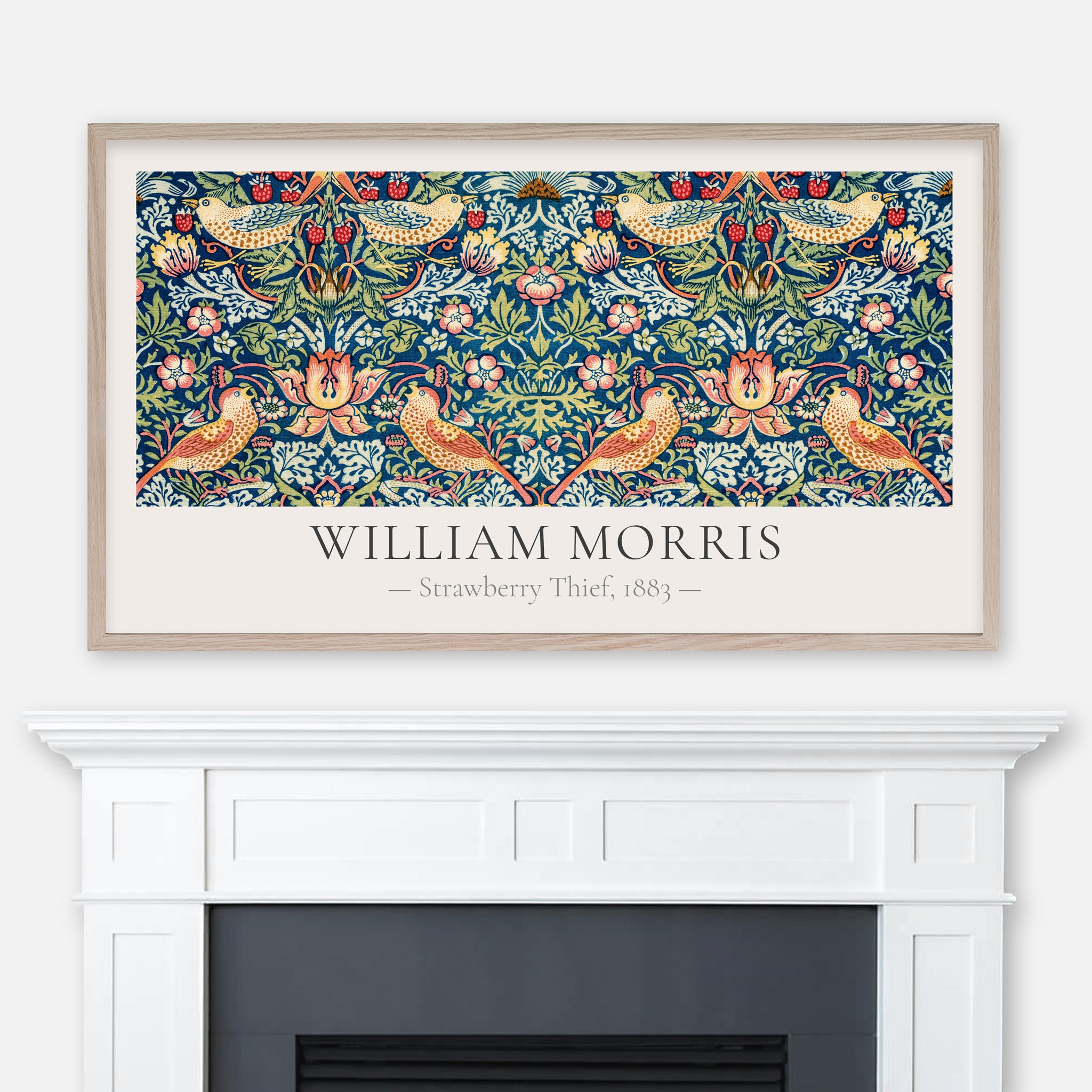 William Morris Upholstery Fabric by The Yard - Strawberry