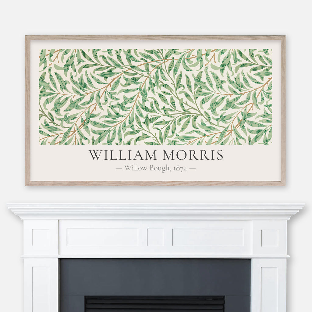 William Morris - Willow Bough (Green) Classic Textile Pattern - Samsung Frame TV Art 4K - Digital Download
