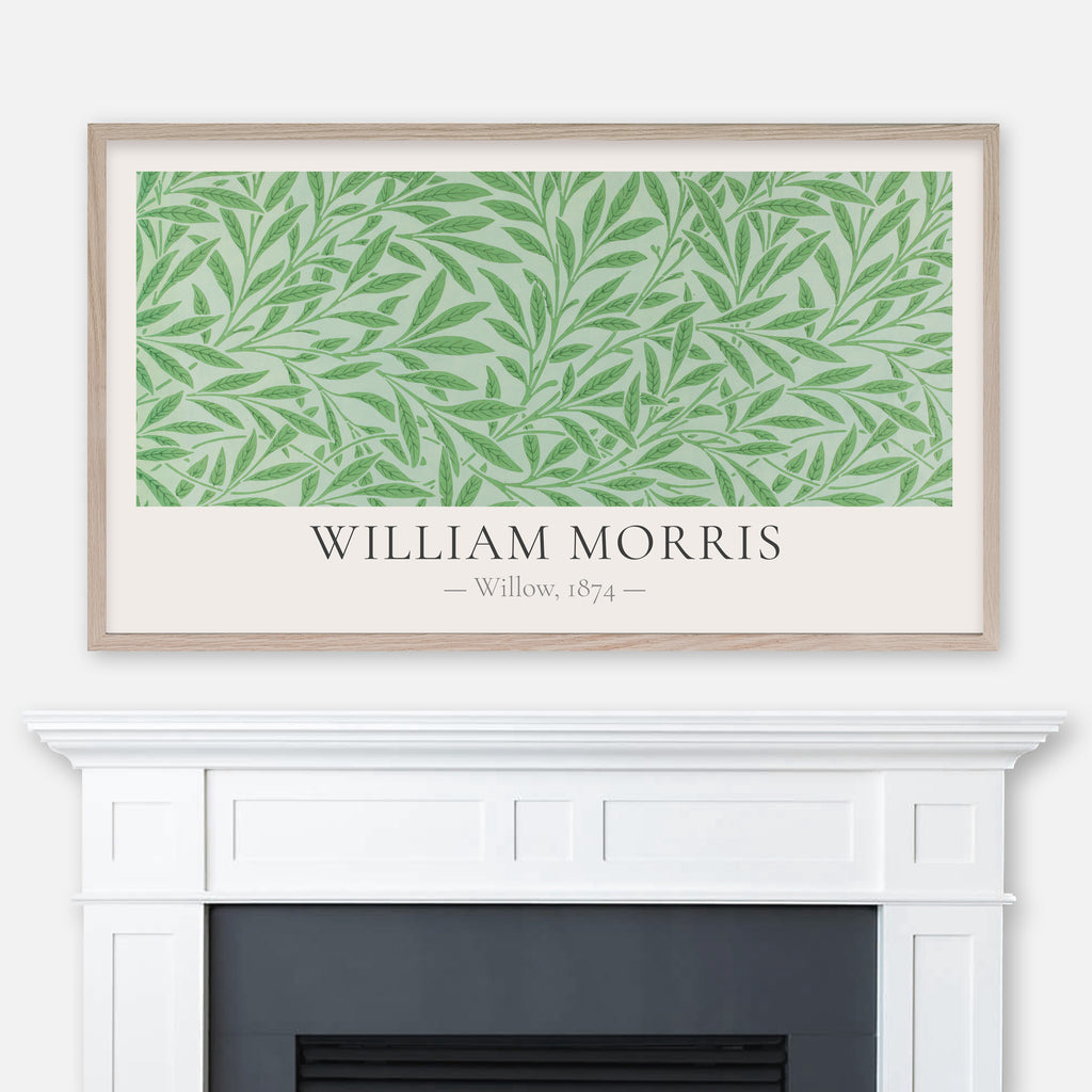 William Morris - Willow Green Classic Textile Pattern - Samsung Frame TV Art 4K - Digital Download