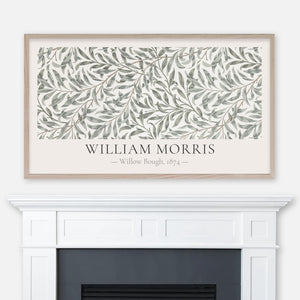 William Morris - Willow Bough (Neutral) Classic Textile Pattern - Samsung Frame TV Art 4K - Digital Download