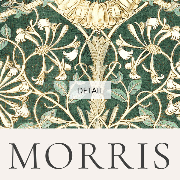 William Morris - Honeysuckle Forest Green Classic Textile Pattern - Samsung Frame TV Art 4K - Digital Download