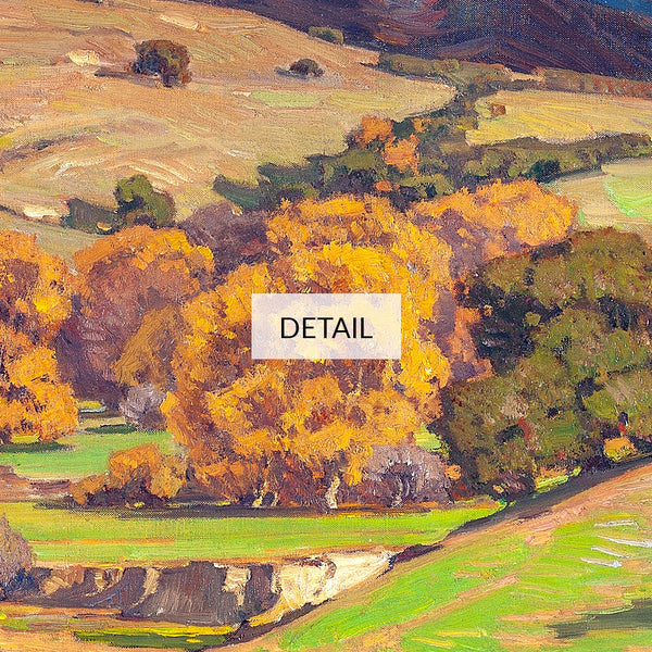 William Wendt Painting - California Landscape - Fall Autumn Mountains - Samsung Frame TV Art 4K - Digital Download