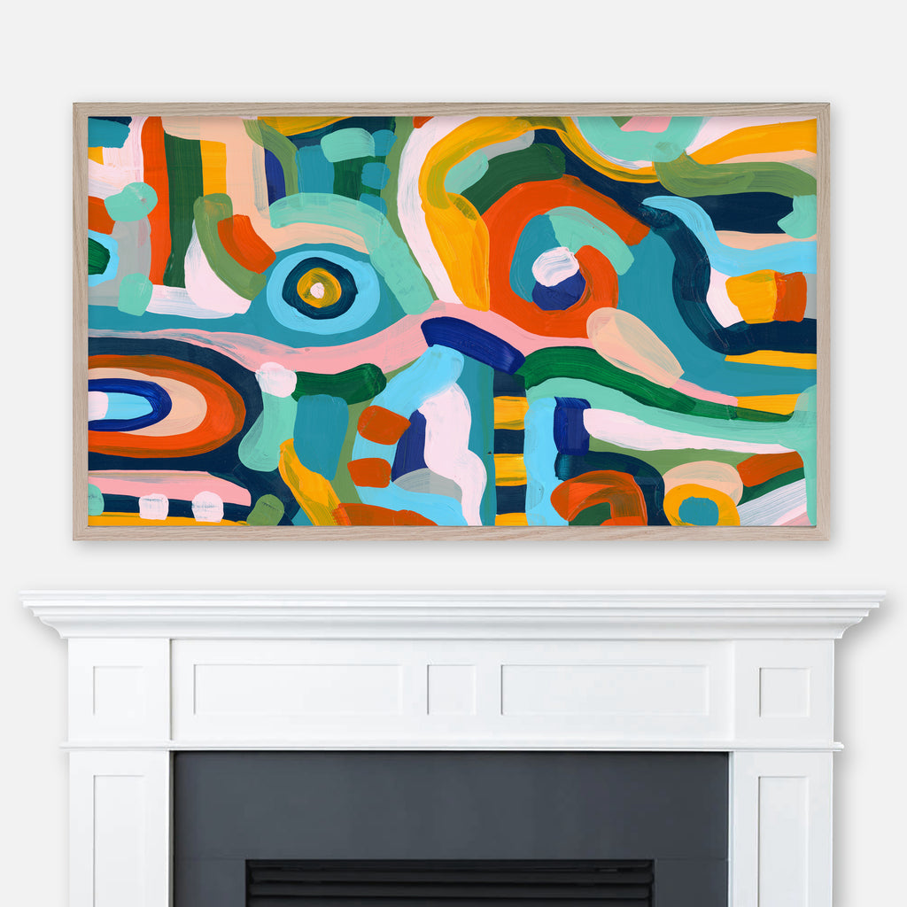 Find Adventure - Colorful Abstract Painting - Samsung Frame TV Art 4K - Digital Download