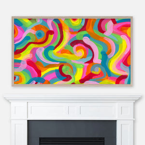 Candy Store - Colorful Abstract Painting - Samsung Frame TV Art 4K - Digital Download