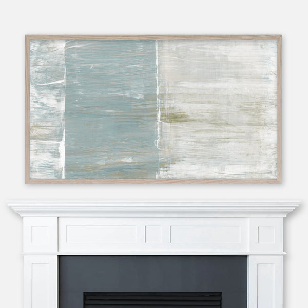 Wisdom II - Abstract Painting - Samsung Frame TV Art - Digital Download - Seafoam Sage Olive White