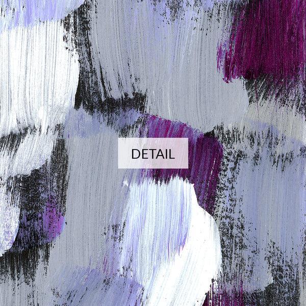 Purple Rain - Abstract Painting - Samsung Frame TV Art - Digital Download - Plum Purple & Gray - Moody Decor