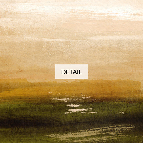 Whispery Horizons II - Beige Ochre Olive Green - Samsung Frame TV Art 4K - Neutral Abstract Field Landscape - Digital Download