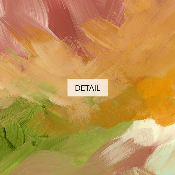 Autumnal Abstract Painting - Samsung Frame TV Art 4K - Digital Download - Ochre Orange Olive Green Mint Terracotta