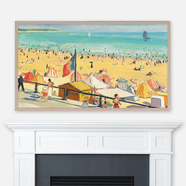 Albert Marquet Beachscape Painting - La Plage, Sables D’Olonne - Samsung Frame TV Art 4K - Summer Beach Landscape - Digital Download
