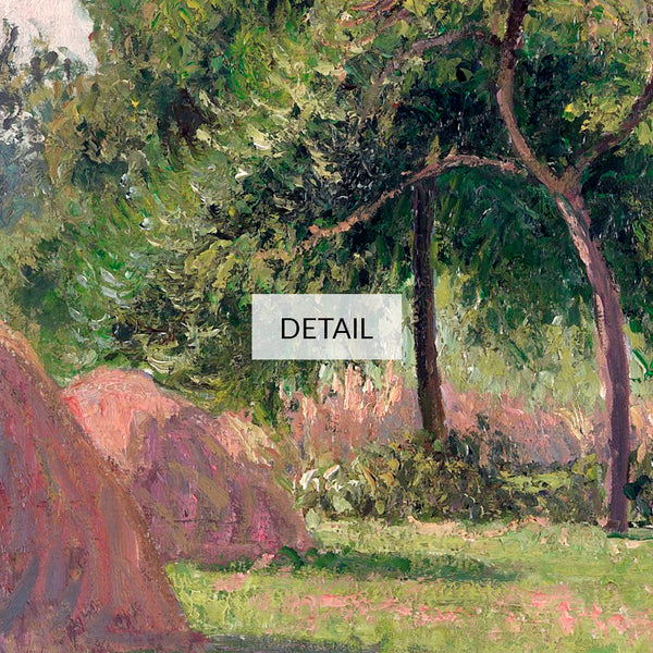 Camille Pissarro Painting - Haystacks, Morning, Éragny - Samsung Frame TV Art - Digital Download - Farmhouse Landscape