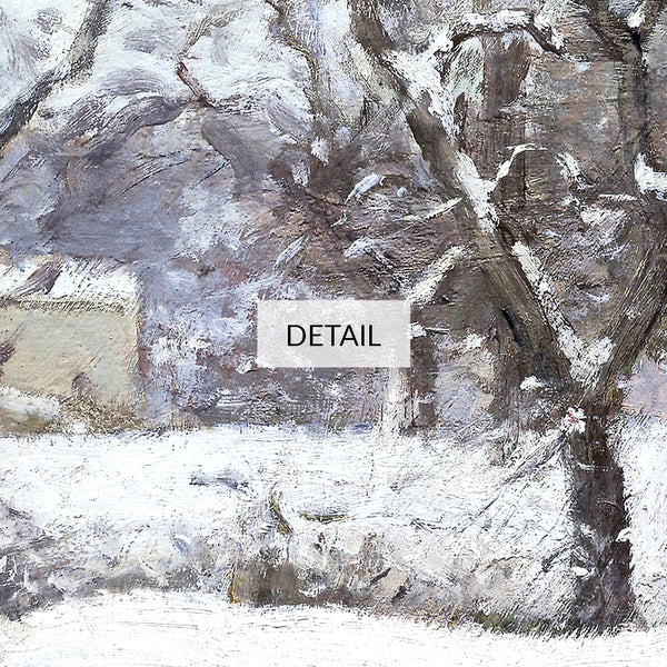 Camille Pissarro Painting - Snow at Louveciennes - Samsung Frame TV Art - Digital Download - Vintage Winter Landscape