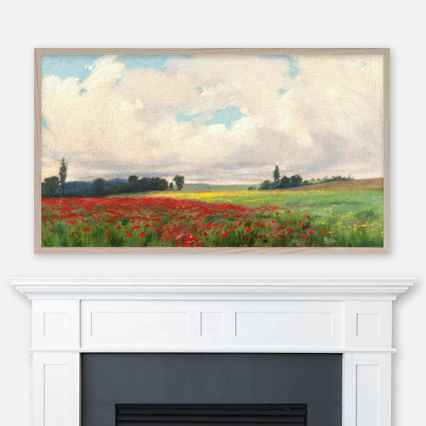 Charles Francis Browne Painting - A French Poppy Field - Samsung Frame TV Art - Digital Download