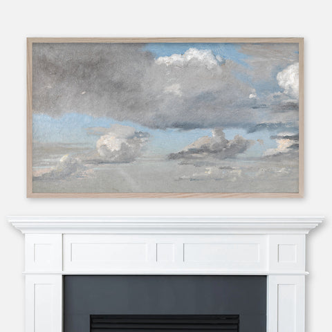 Christen Købke Landscape Painting - Studie Af Skyer - Clouds & Sky - Samsung Frame TV Art 4K - Digital Download