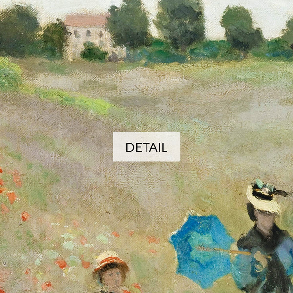 Claude Monet Landscape Painting - The Poppy Field near Argenteuil - Samsung Frame TV Art - Digital Download
