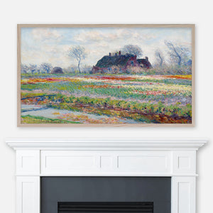 Claude Monet Landscape Painting - Tulip Fields at Sassenheim - Samsung Frame TV Art - Digital Download