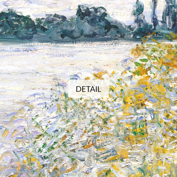 Claude Monet Landscape Painting - Île aux Fleurs near Vétheuil - Samsung Frame TV Art - Digital Download