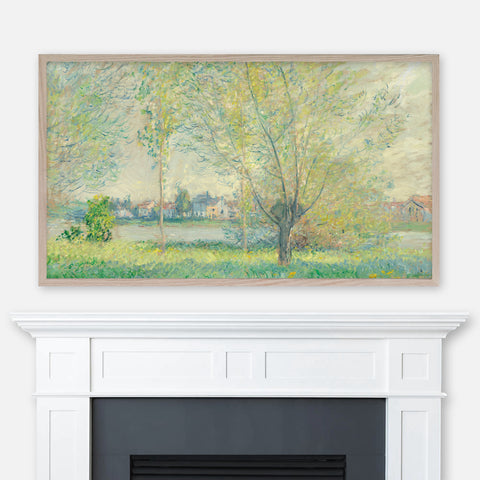 Claude Monet Landscape Painting - The Willows - Samsung Frame TV Art - Digital Download