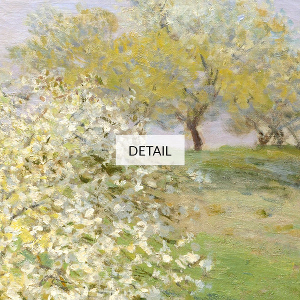 Claude Monet Painting - Spring Fruit Trees in Bloom - Samsung Frame TV Art - Digital Download - Orchard Floral Nature Country Landscape