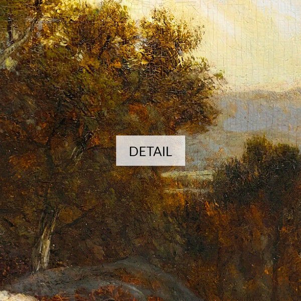 David Johnson Landscape Painting - Near Hague, Lake George - Fall Decor - Samsung Frame TV Art 4K - Digital Download