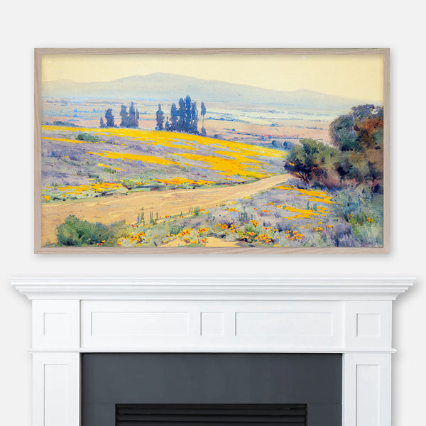 Elmer Wachtel Watercolor Painting - California Spring Landscape - Samsung Frame TV Art 4K - Digital Download