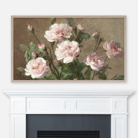 Eugène Petit Painting - Bouquet of Roses in a Vase - Samsung Frame TV Art 4K - Vintage Floral Still Life - Digital Download