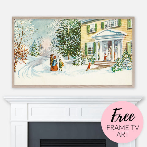 FREE Printable Christmas Gift Tags - Boho Rustic Plum Green Watercolor –  Happy Cat Prints