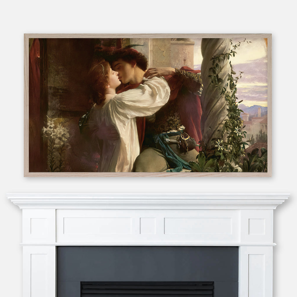 Frank Dicksee Painting - Romeo and Juliet - Samsung Frame TV Art 4K - Romantic Kiss Valentine’s Day Decor - Digital Download