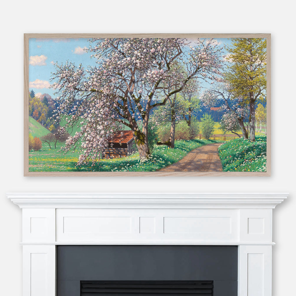 Fritz Müller-Landeck Landscape Painting - A Spring Day - Samsung Frame TV Art 4K - Digital Download