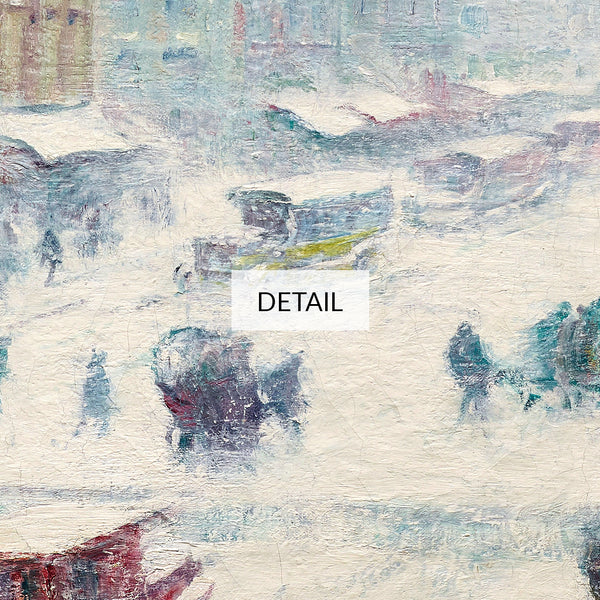 Guy Carleton Wiggins Painting - Fifth Avenue in Winter - Samsung Frame TV Art 4K - Vintage New York City Landscape - Digital Download