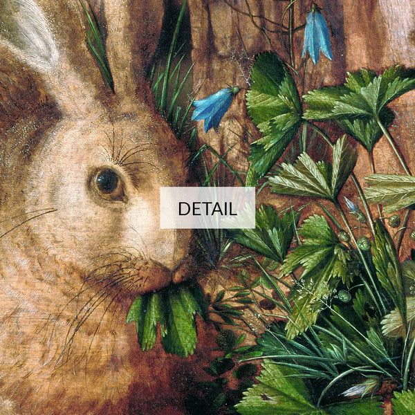 Hans Hoffmann Vintage Wildlife Painting - A Hare in the Forest - Samsung Frame TV Art 4K - Digital Download