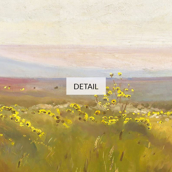 Jozef Chelmonski Painting - Landscape from Podolia - Flowery Meadow & Mountains in the Distance - Samsung Frame TV Art 4K - Digital Download