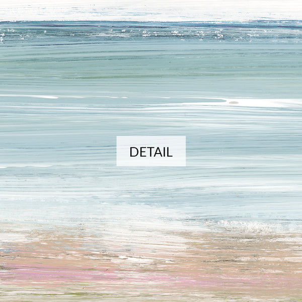 Smooth Breeze - Abstract Ocean Landscape Painting - Samsung Frame TV Art - Digital Download - Teal Blue Pink Beige - Coastal Beach Decor