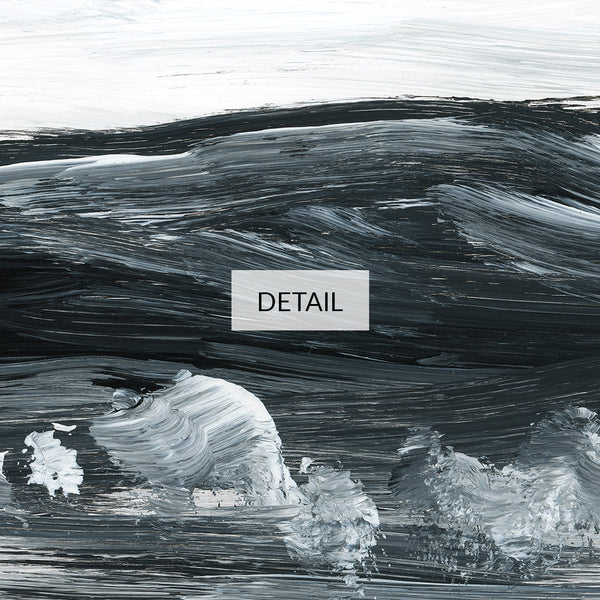 Trailside Memories - Samsung Frame TV Art 4K - Digital Download - Black & White Abstract Mountain Landscape Painting