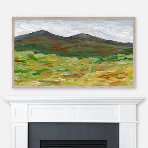 Abstract Landscape Painting 17 - Fall in the Mountains - Samsung Frame TV Art 4K - Digital Download