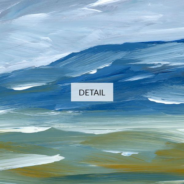 Abstract Landscape Painting 20 - Stormy Moody Mountains - Samsung Frame TV Art 4K - Digital Download