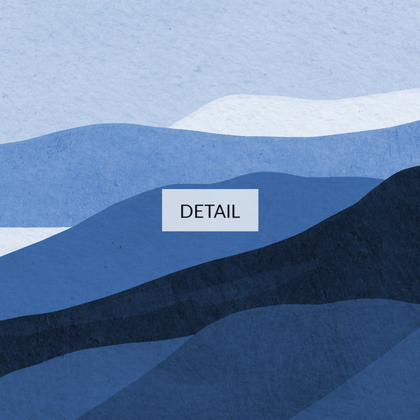 Blue Mountains Abstract Landscape - Samsung Frame TV Art - Digital Download