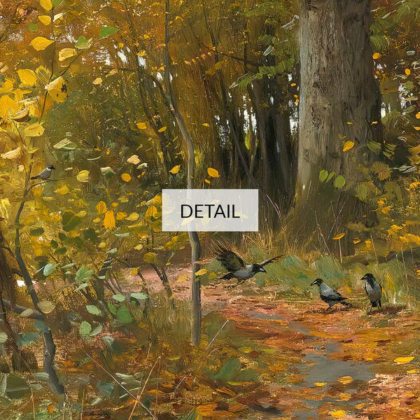 Peder Mørk Mønsted Landscape Painting - Charlottendun Forest - Fall Decor - Samsung Frame TV Art 4K - Digital Download