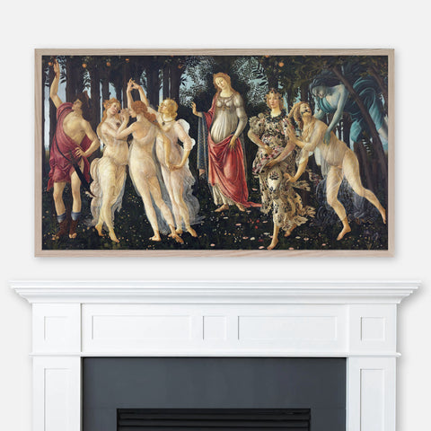 Sandro Botticelli Mythology Painting - Spring - Samsung Frame TV Art 4K - Italian Renaissance - Digital Download