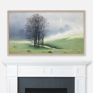 Stanisław Witkiewicz Landscape Painting - Spring Mist - Samsung Frame TV Art - Digital Download